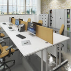 Bravo Straight Desktop Screen, Bespoke Fabric