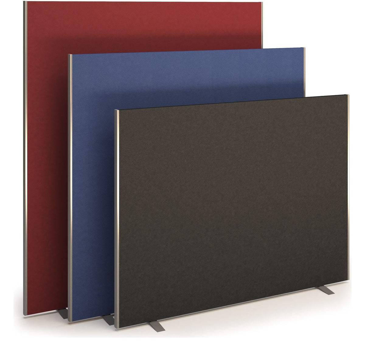 Bravo Straight Floor Standing Screen, Bespoke Fabric