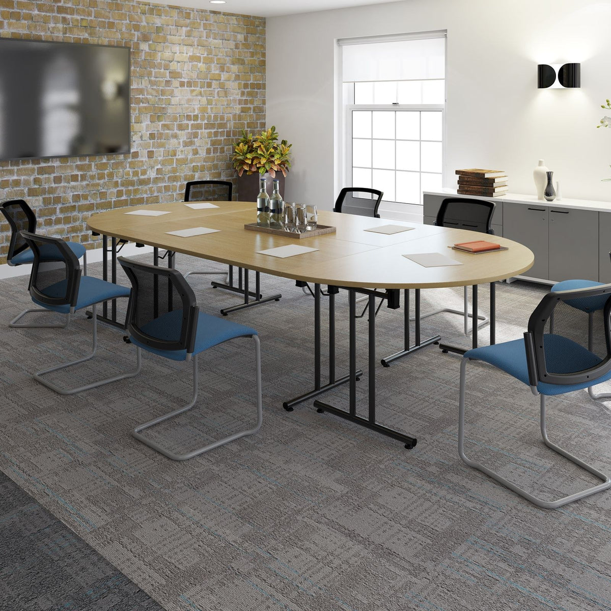 Bravo Straight Folding Leg Table
