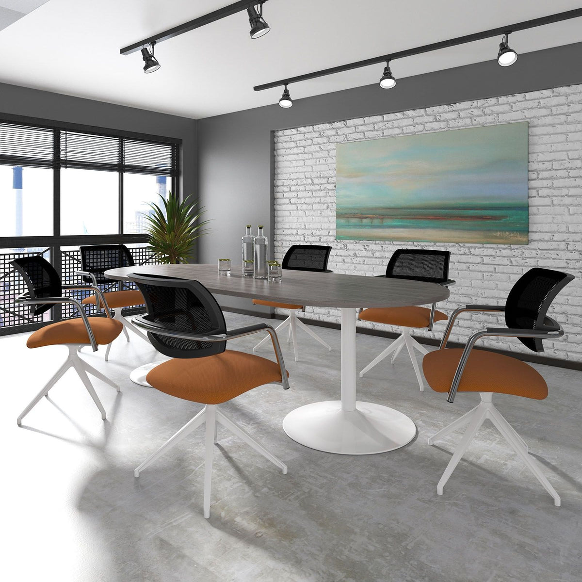 Bravo Trumpet Base Boardroom Table