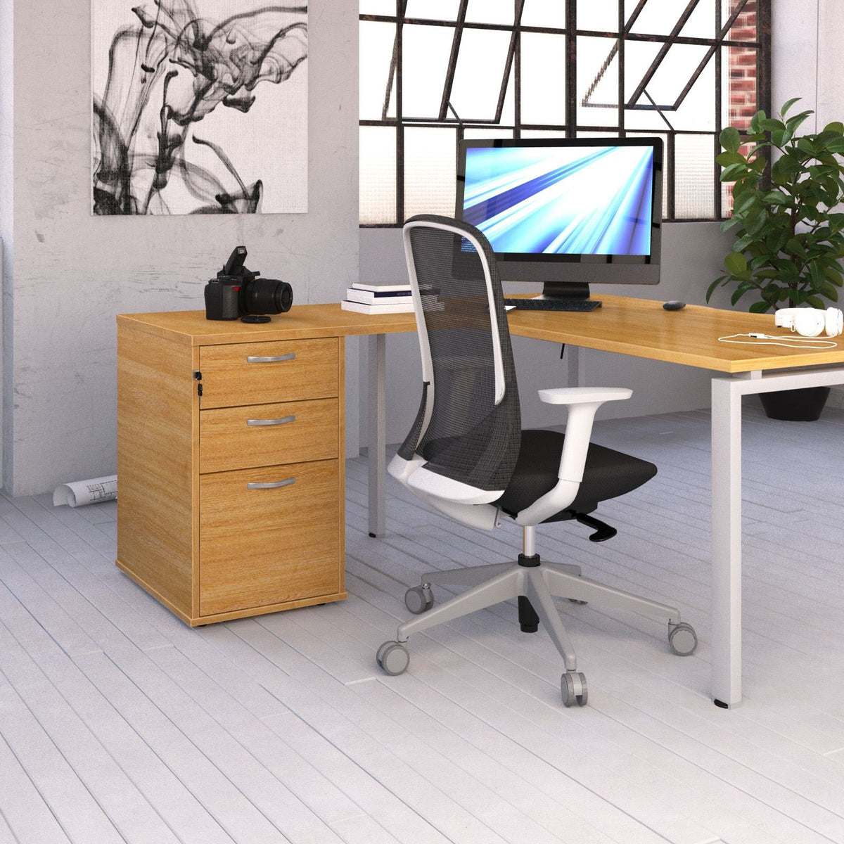 Bravo Universal Desk Extension Pedestal