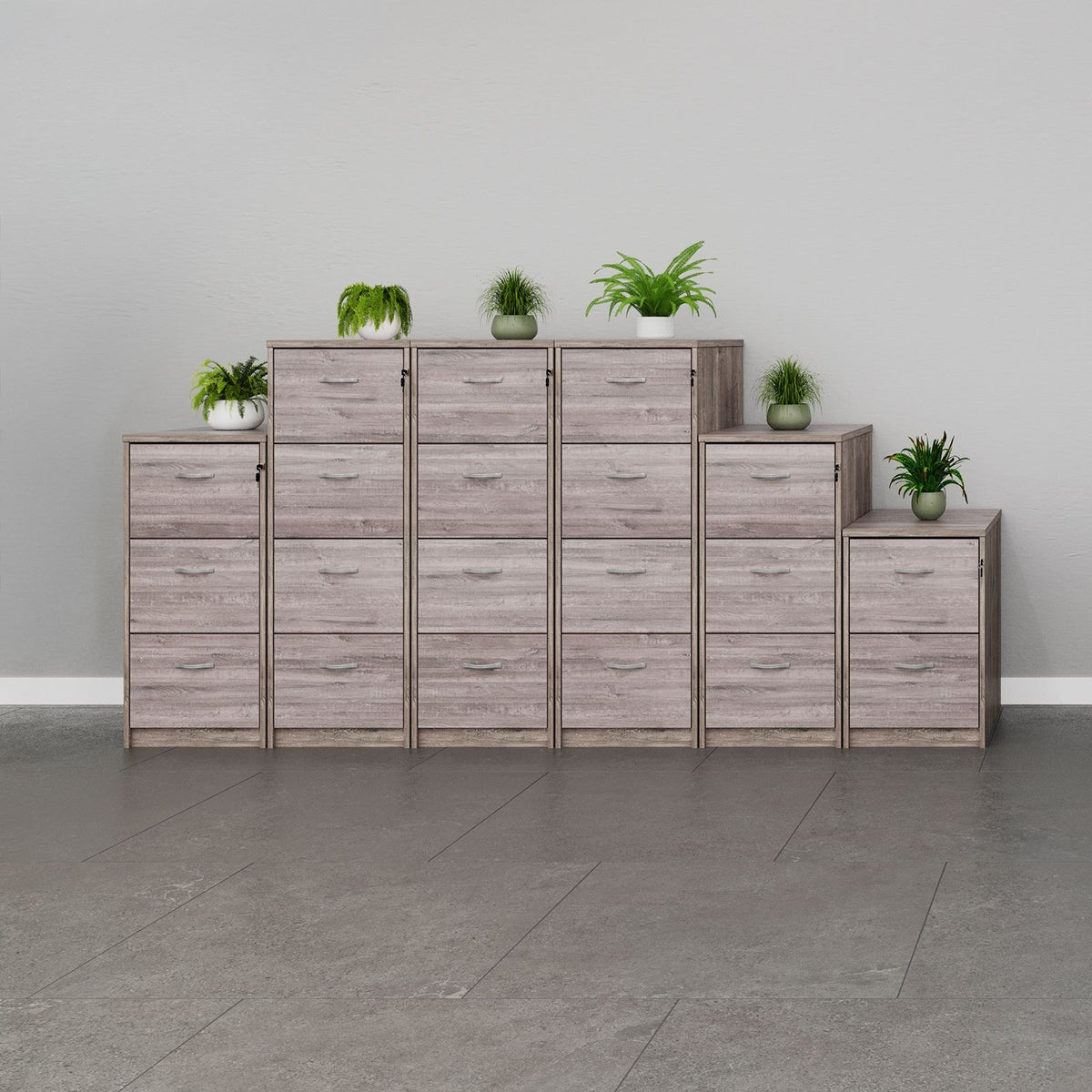 Bravo Universal Desk High Bookcase