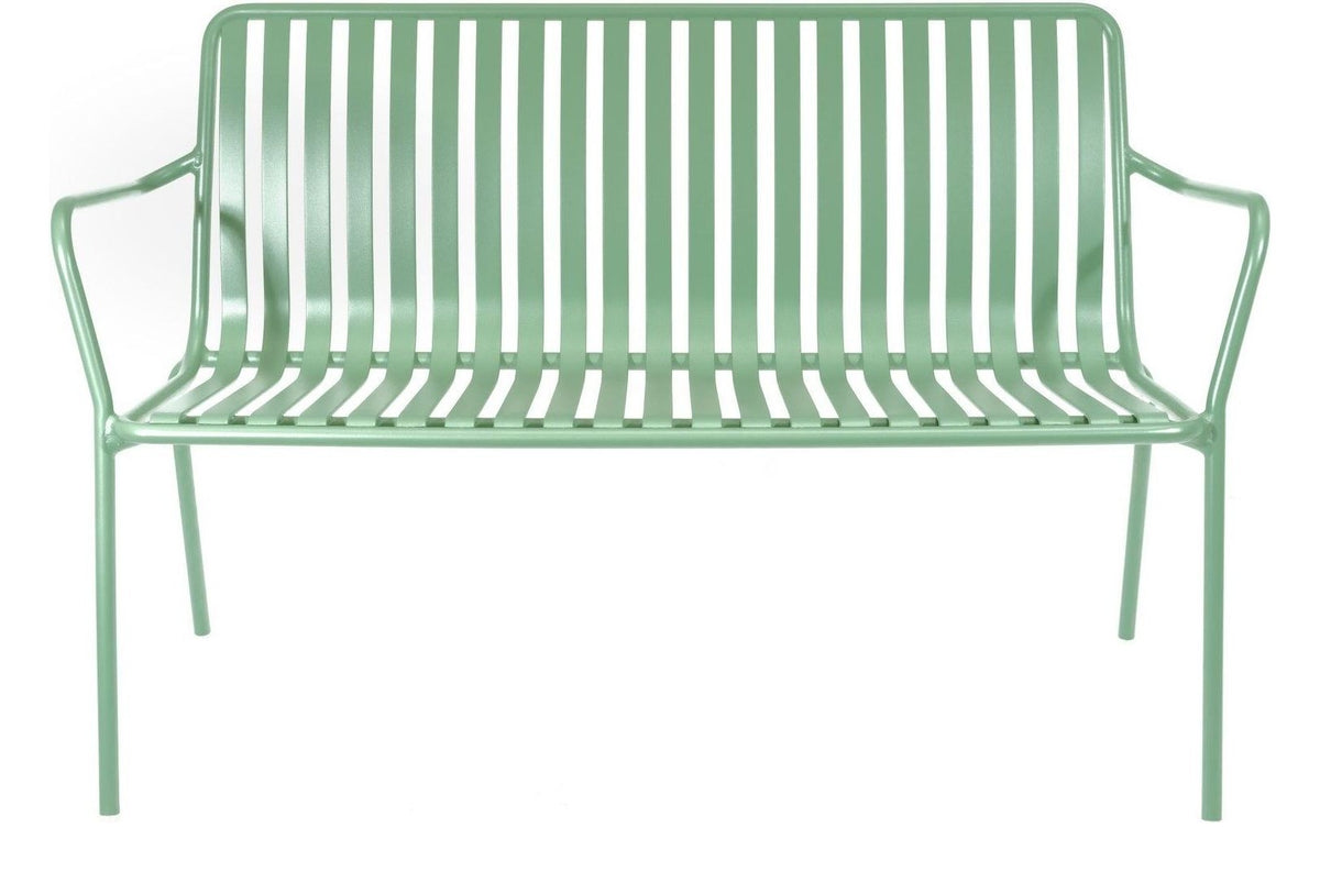 Breeze Aluminium 2 Seater Armchair Bench in fair green another view
