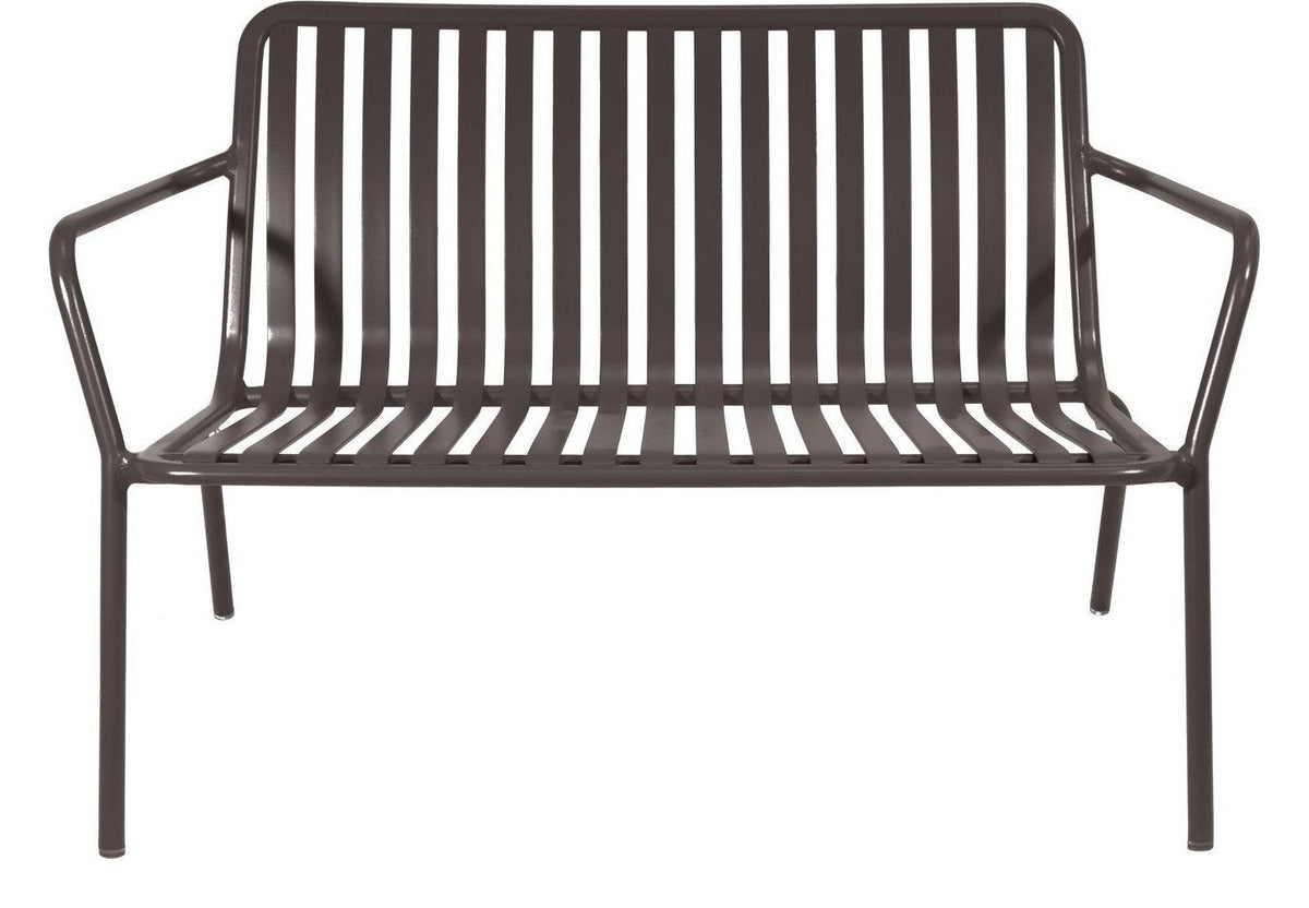 Breeze Aluminium 2 Seater Armchair Bench in charcoal another view