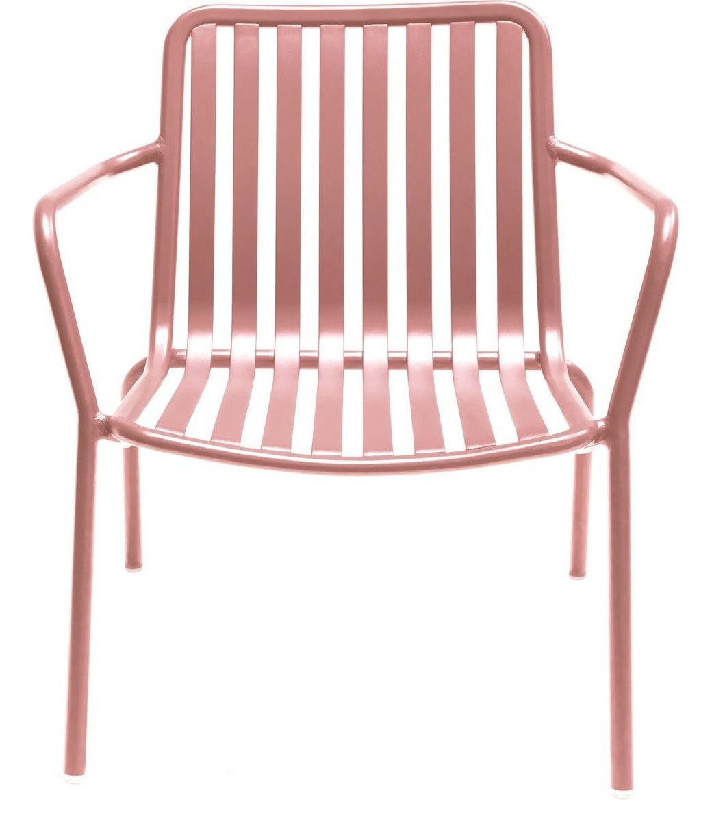 Breeze Aluminium Armchair in brick dust another view
