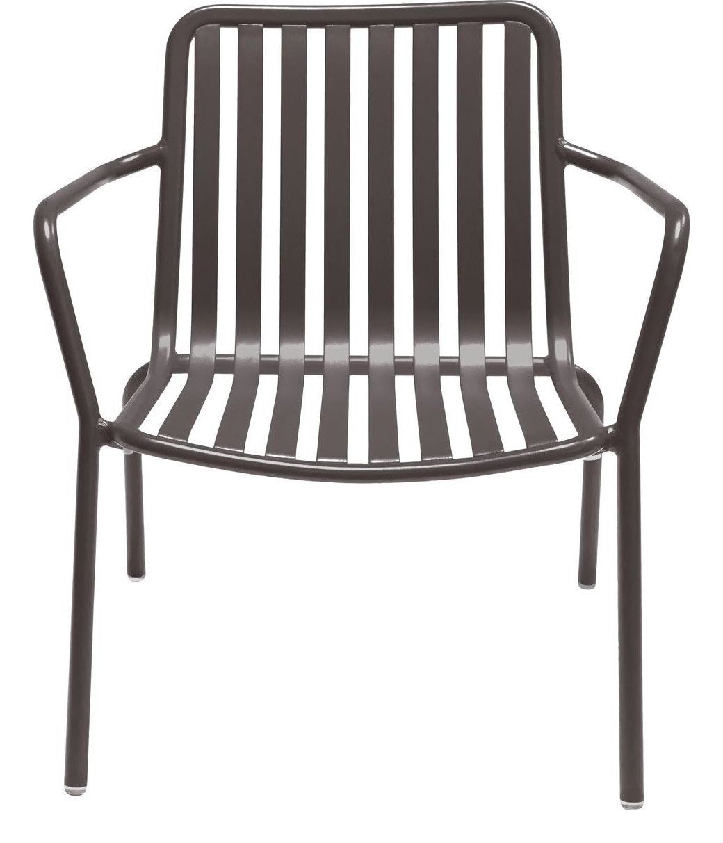 Breeze Aluminium Armchair in charcoal another view