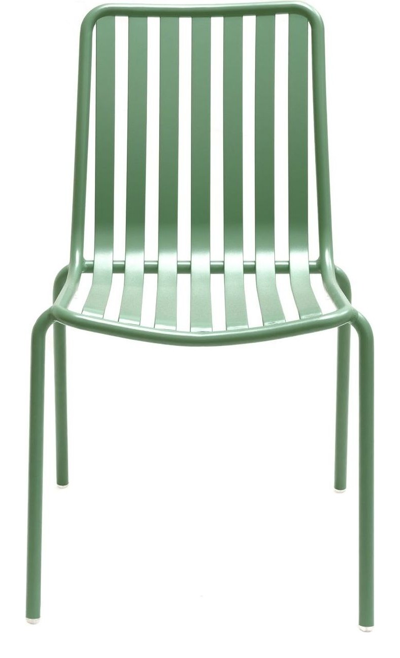 Breeze Aluminium Side Chair in fair green another view