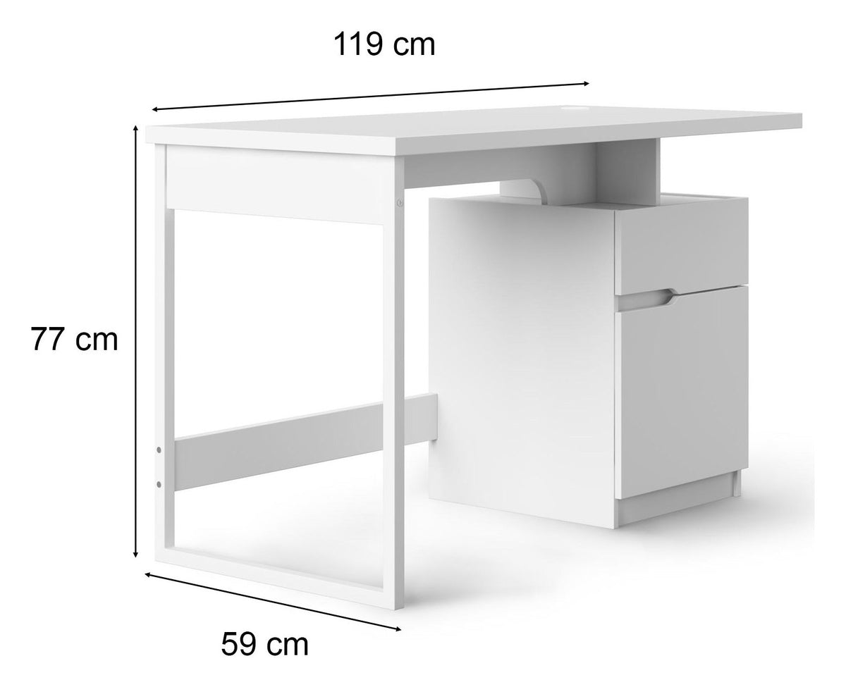Bridport Office Desk With Cabinet, view 5