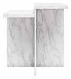 Brielle Accent Table Faux Marble, view 16