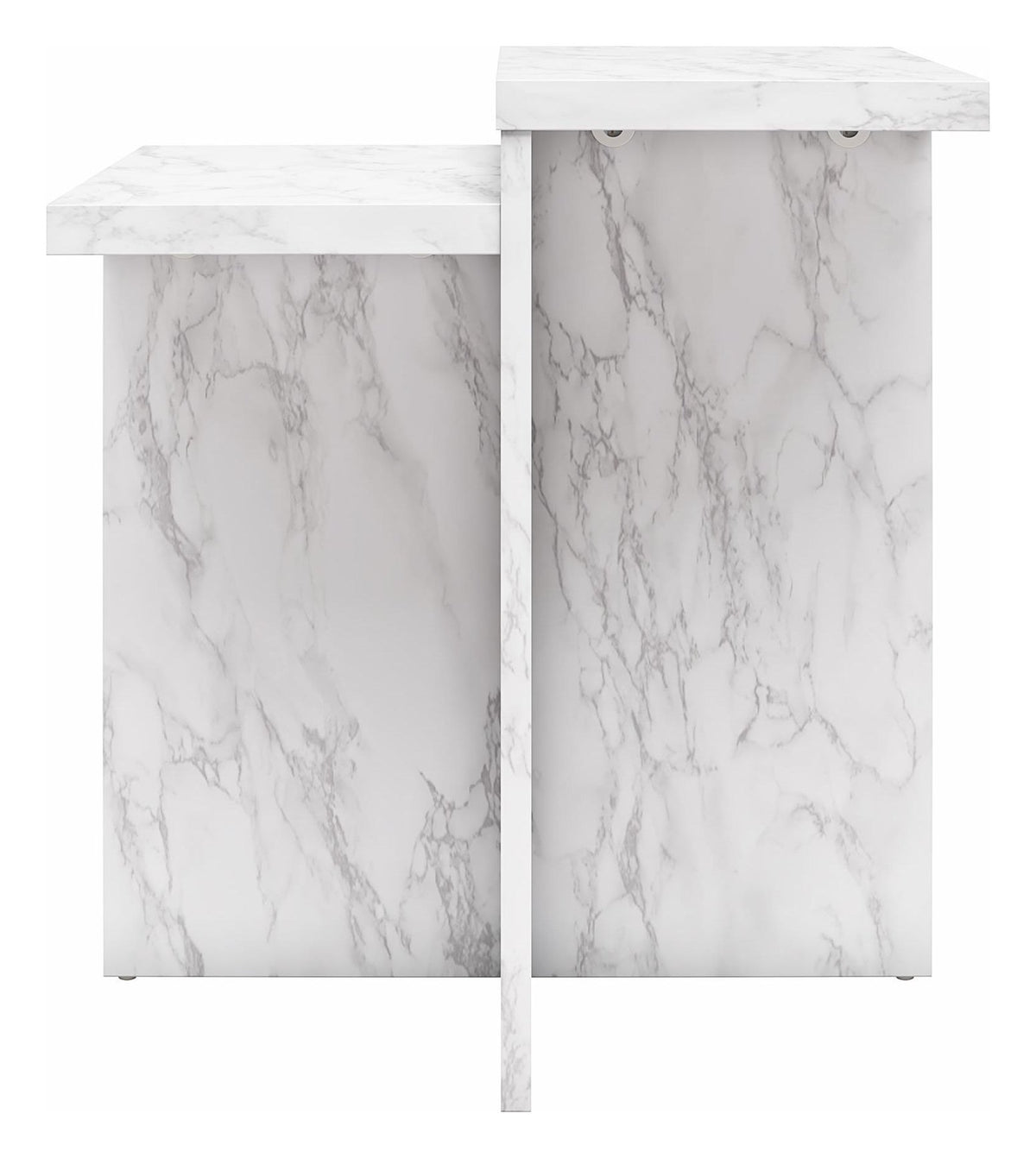 Brielle Accent Table Faux Marble, view 16