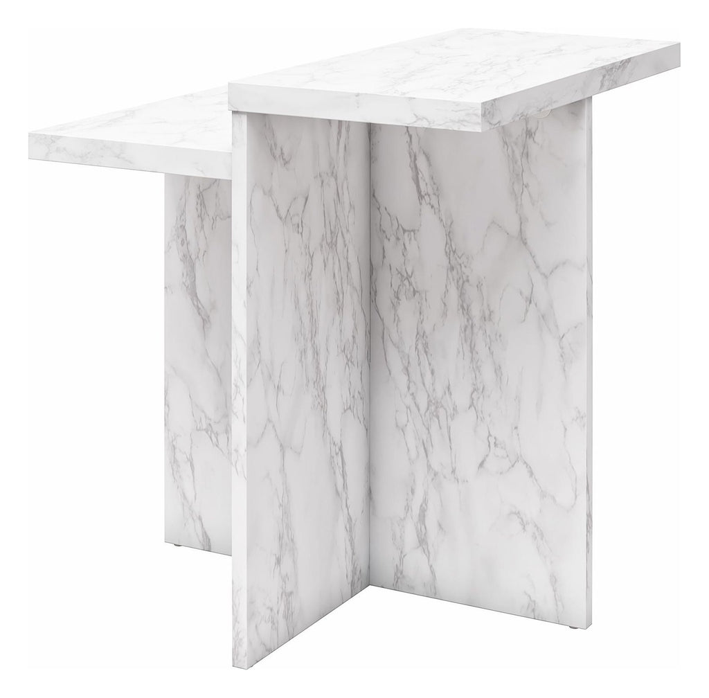 Brielle Accent Table Faux Marble, view 18