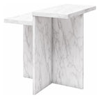 Brielle Accent Table Faux Marble, view 18