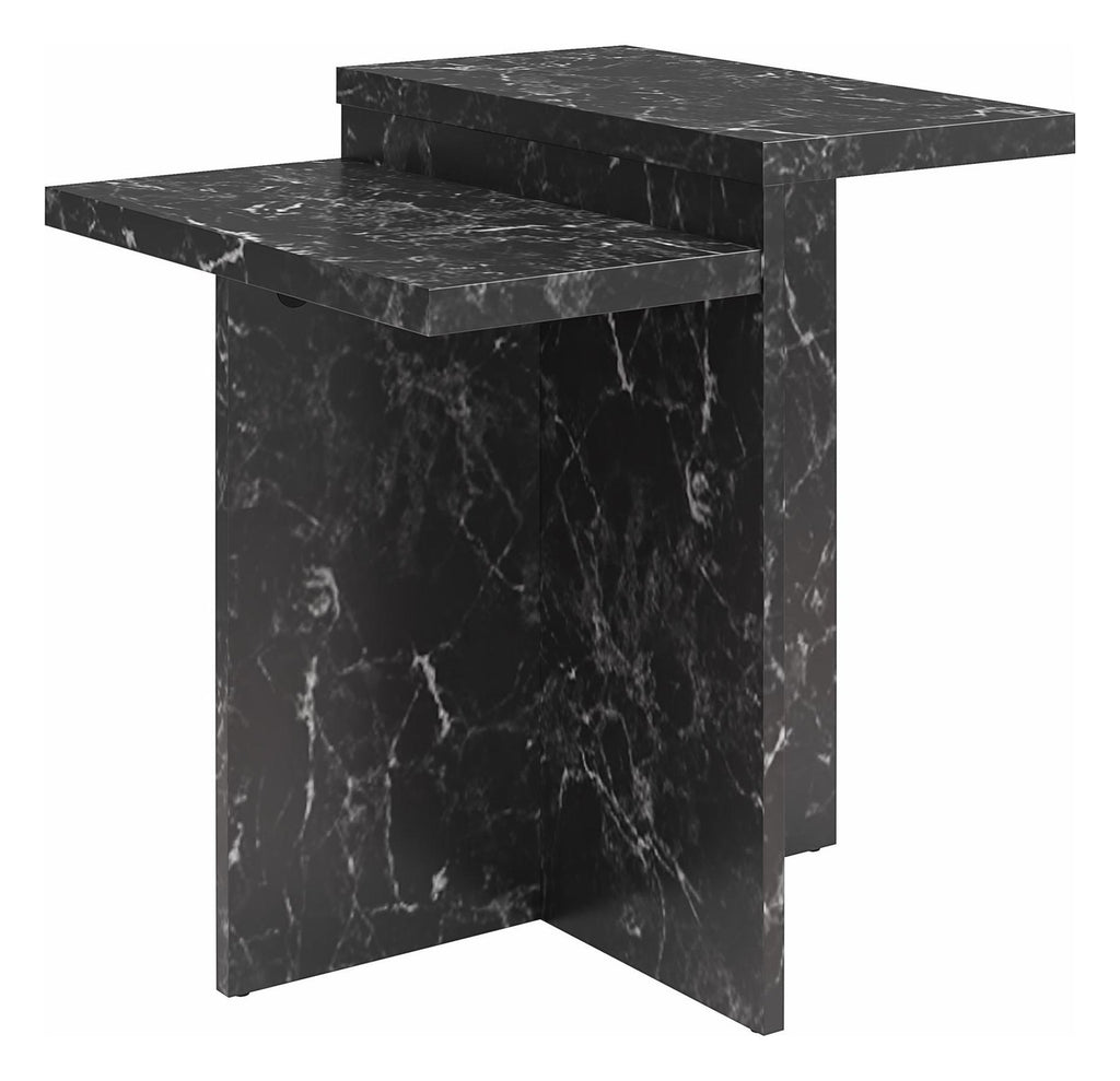 Brielle Accent Table Faux Marble, view 8