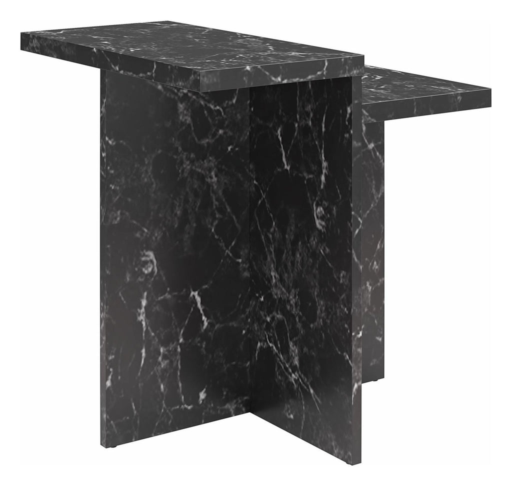 Brielle Accent Table Faux Marble, view 9
