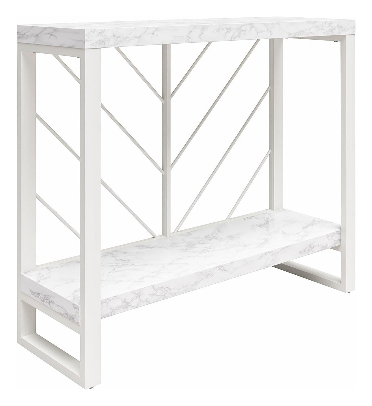 Brielle Console Table Faux Marble