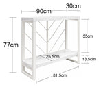 Brielle Console Table Faux Marble, view 2