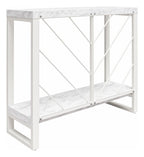 Brielle Console Table Faux Marble, view 7