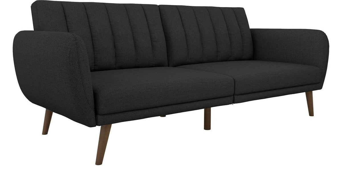 Brittany Sectional Sofa Bed Wooden Legs Linen
