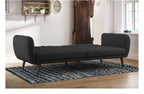 Brittany Sectional Sofa Bed Wooden Legs Linen, view 3