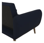 Brittany Sectional Sofa Bed Wooden Legs Linen, view 8