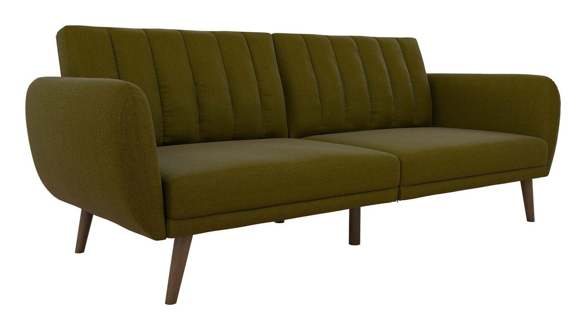 Brittany Sofa Bed Wooden Legs Linen, view 12