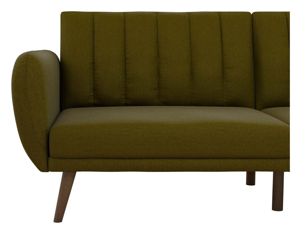 Brittany Sofa Bed Wooden Legs Linen, view 13