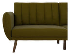 Brittany Sofa Bed Wooden Legs Linen, view 13