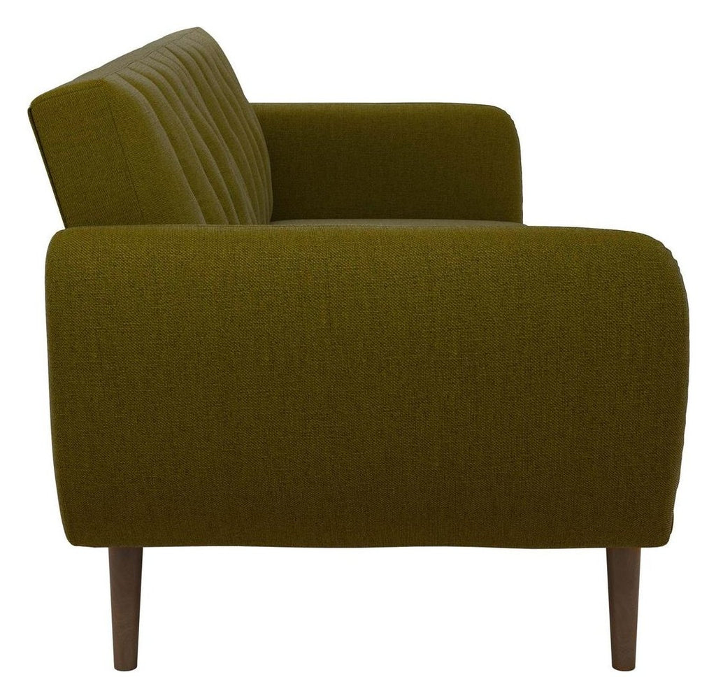 Brittany Sofa Bed Wooden Legs Linen, view 14