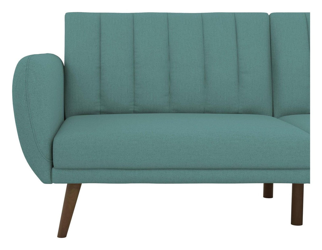 Brittany Sofa Bed Wooden Legs Linen, view 17