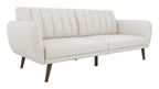 Brittany Sofa Bed Wooden Legs Linen, view 20