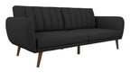 Brittany Sofa Bed Wooden Legs Linen, view 8