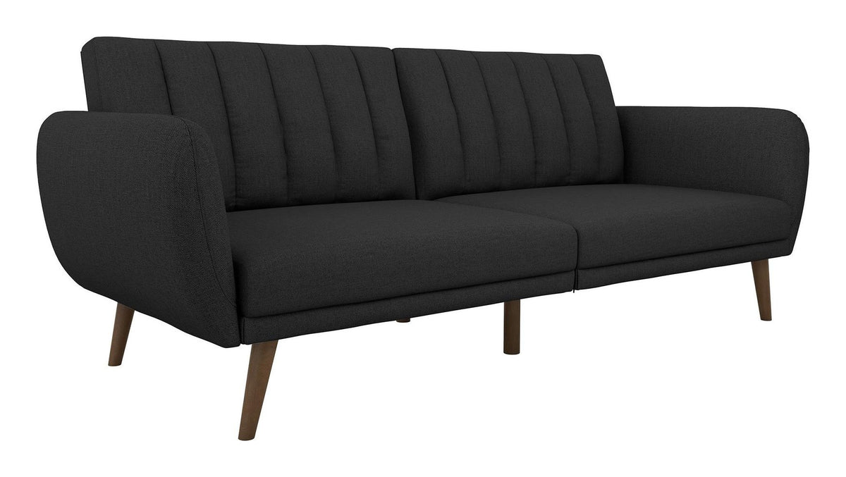 Brittany Sofa Bed Wooden Legs Linen, view 8