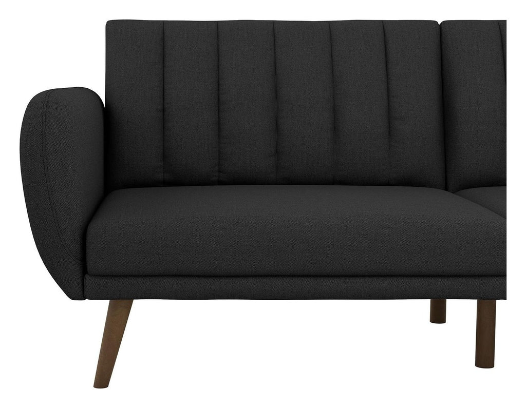 Brittany Sofa Bed Wooden Legs Linen, view 9