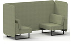 Brixworth bench booth, 2 seater, rivet burnish, no table