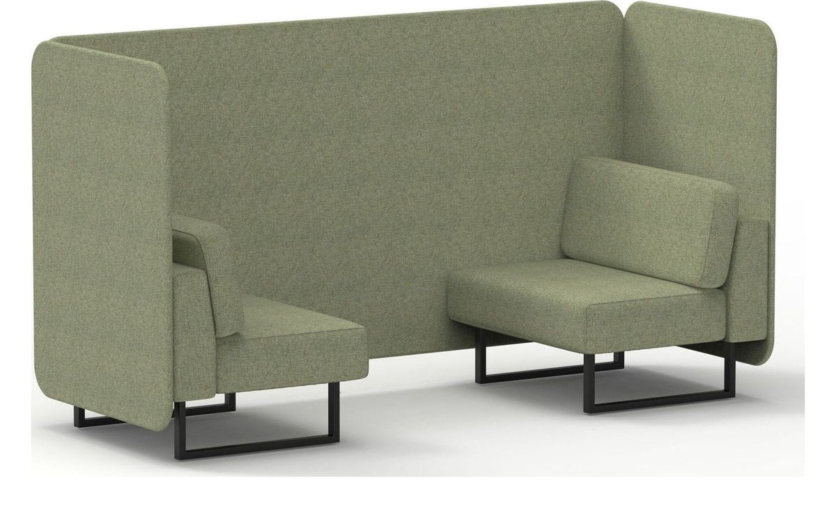 Brixworth bench booth, 2 seater, rivet burnish, no table