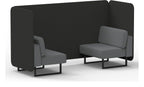 Brixworth bench booth, 2 seater, synergy mix, partner seats, no table
