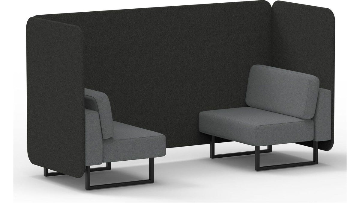 Brixworth bench booth, 2 seater, synergy mix, partner seats, no table