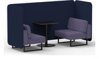 Brixworth bench booth, 2 seater, synergy alike, order seats, black table