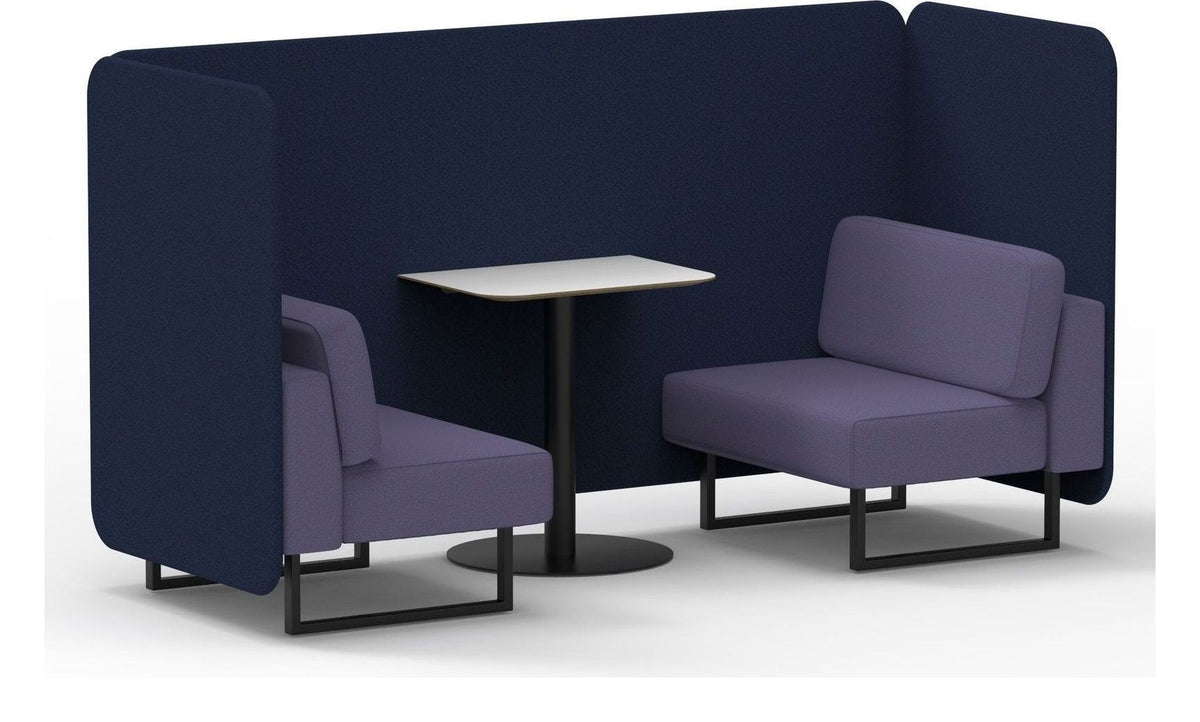 Brixworth bench booth, 2 seater, synergy alike, order seats, white table
