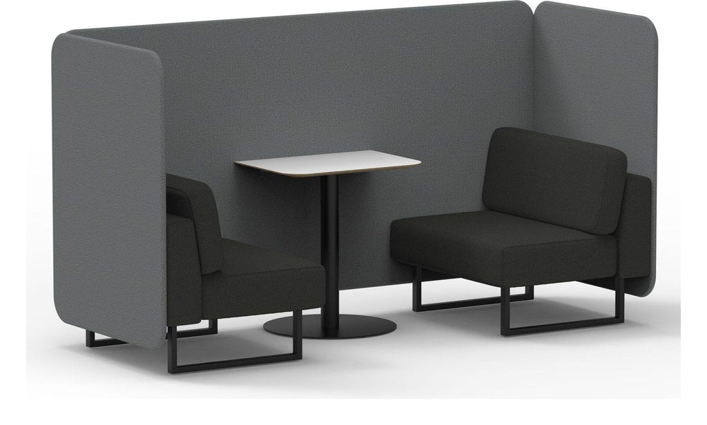Brixworth bench booth, 2 seater, synergy partner, mix seats, white table