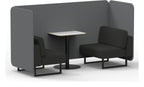 Brixworth bench booth, 2 seater, synergy partner, mix seats, white table