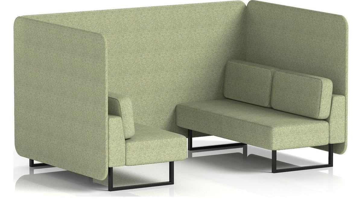 Brixworth bench booth, 4 seater, rivet burnish, no table