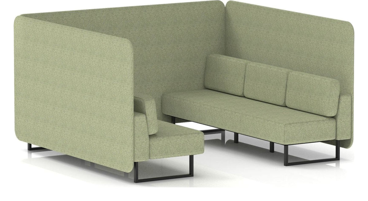 Brixworth bench booth, 6 seater, rivet burnish, no table