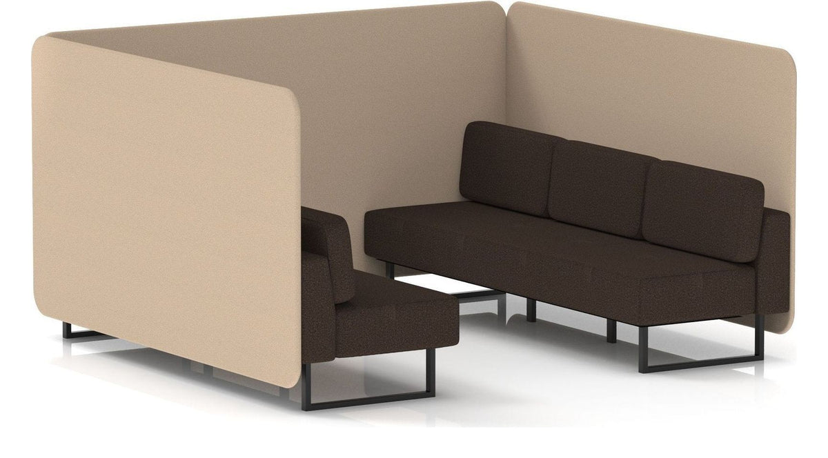 Brixworth bench booth, 6 seater, synergy affix, wed seats, no table