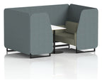 Brixworth booth, 4 seater, main line flax westminster, newbury seats, white table