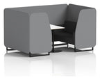 Brixworth booth, 4 seater, synergy partner, mix seats, white table