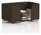 Brixworth booth, 4 seater, synergy wed, affix seats, white table
