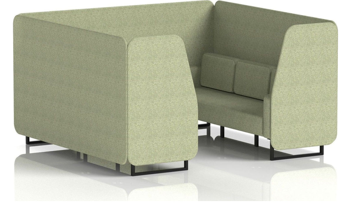 Brixworth booth, 6 seater, rivet burnish, no table