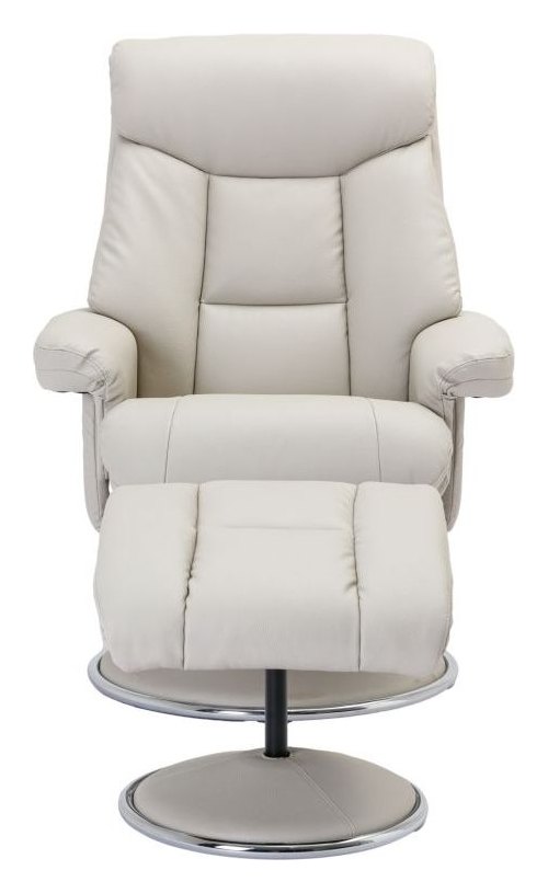 Brookhaven Luxury Recliner with Footstool in mushroom, view 2