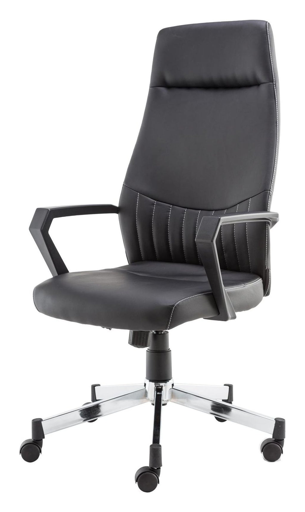Brooklyn Designer Faux Leather High Back Chair, view 3